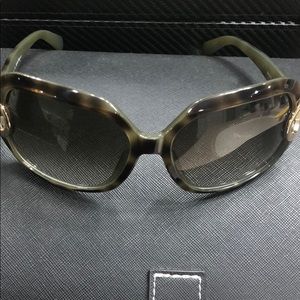 Ferragamo brand new no tags sunglasses green/brown
